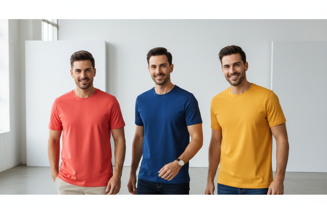 MEN'S ROUND NECK T-SHIRTS