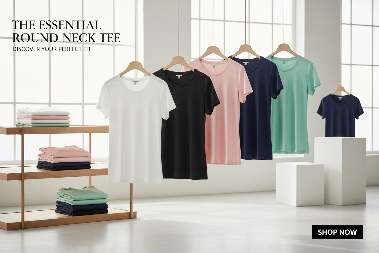 WOMEN'S ROUND NECK T-SHIRT